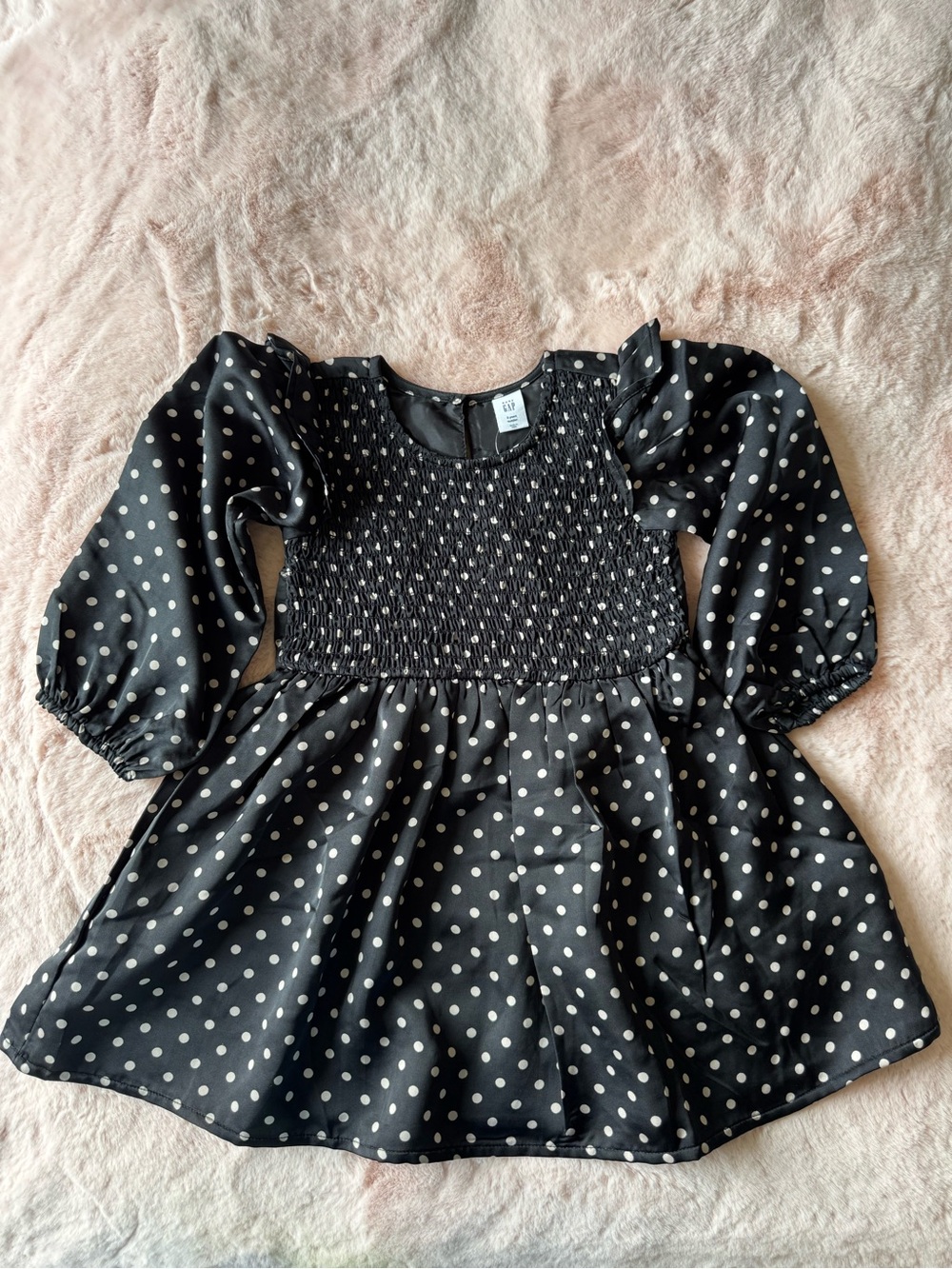 NWT Gap Toddler Smocked Polka Dot Dress Size 3T